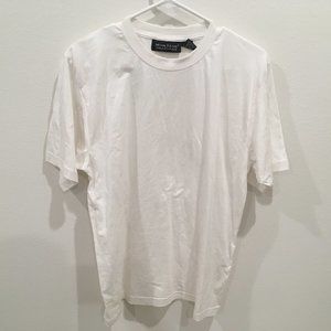 Montage Collection Cotton Men's TShirt Short Sleeve White (Medium)